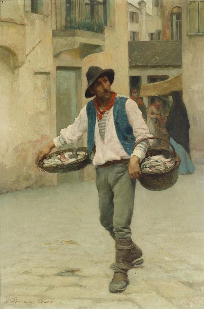 Il venditore ambulante di pesce